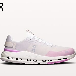 On Running Cloudnova Form 2 Women's White and Pink Running Shoes